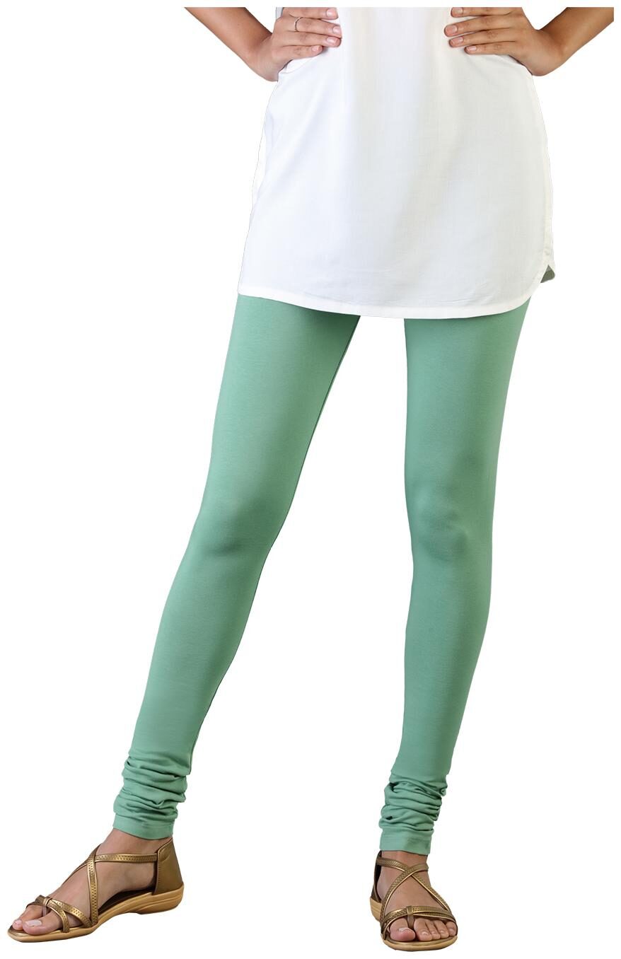 

Twin Birds Women Cotton Churidar legging Green color