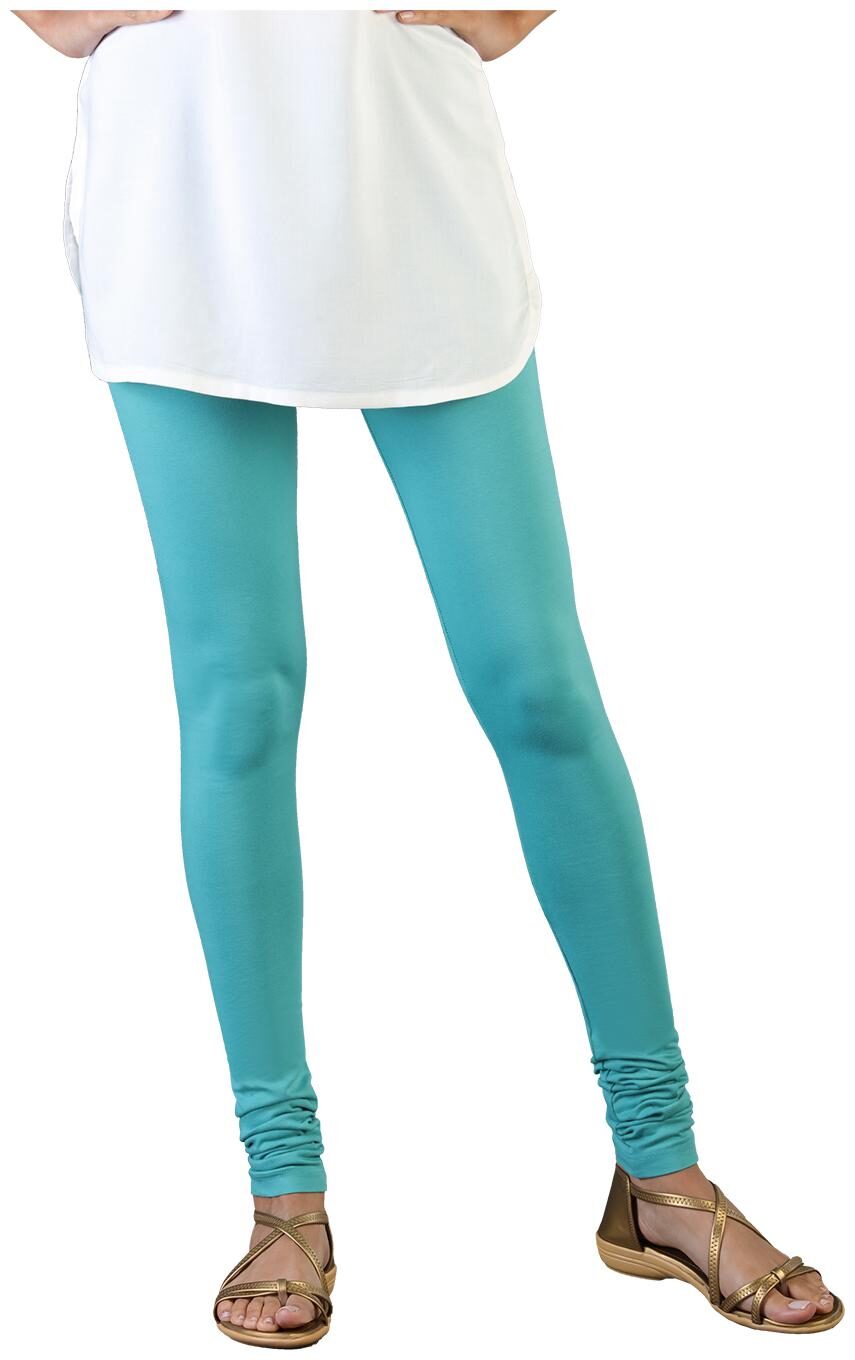 

Twin Birds Women Cotton Churidar legging Turquoise color