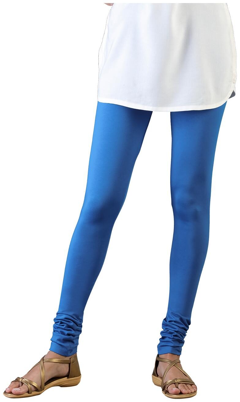 

Twin Birds Women Cotton Churidar legging Blue color