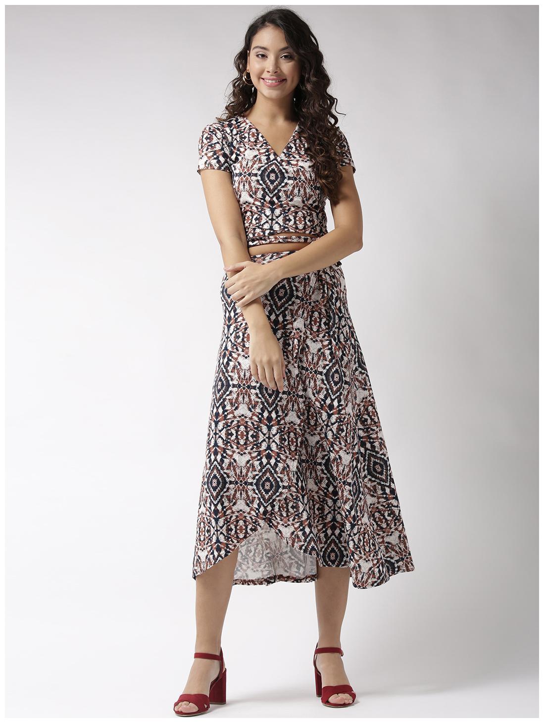 

Sera Multi Abstract Fit flare dress