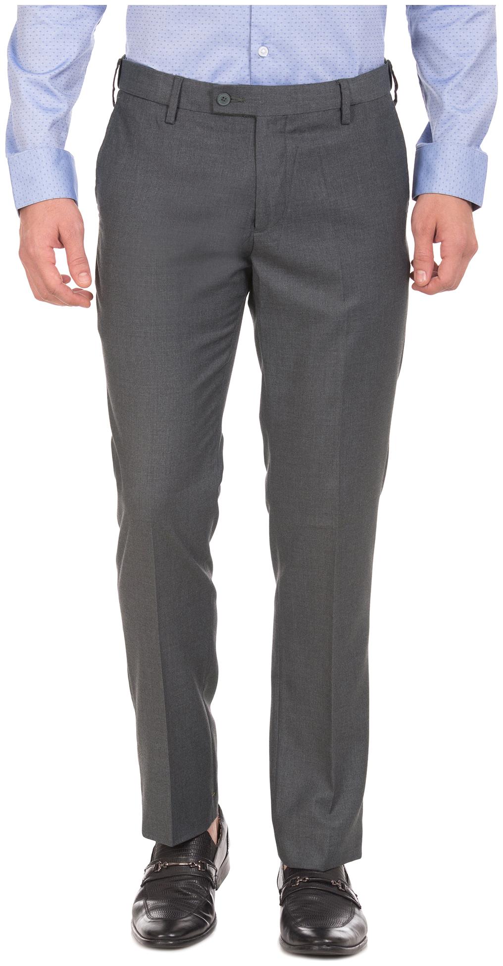 

U S Polo Assn Men Solid Slim Fit Formal Trouser - Grey