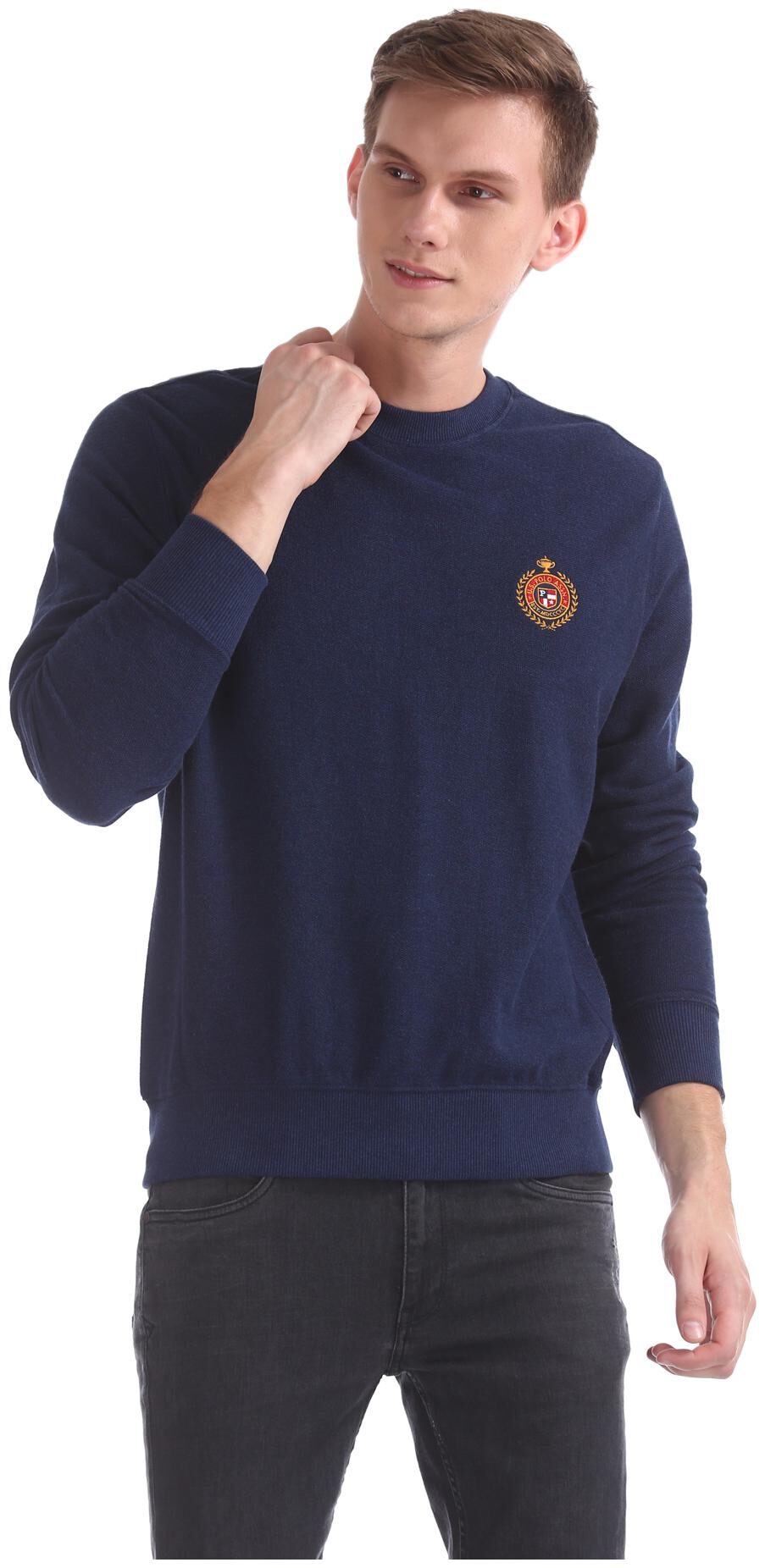 

U S Polo Assn Men Blue Round neck Sweatshirt