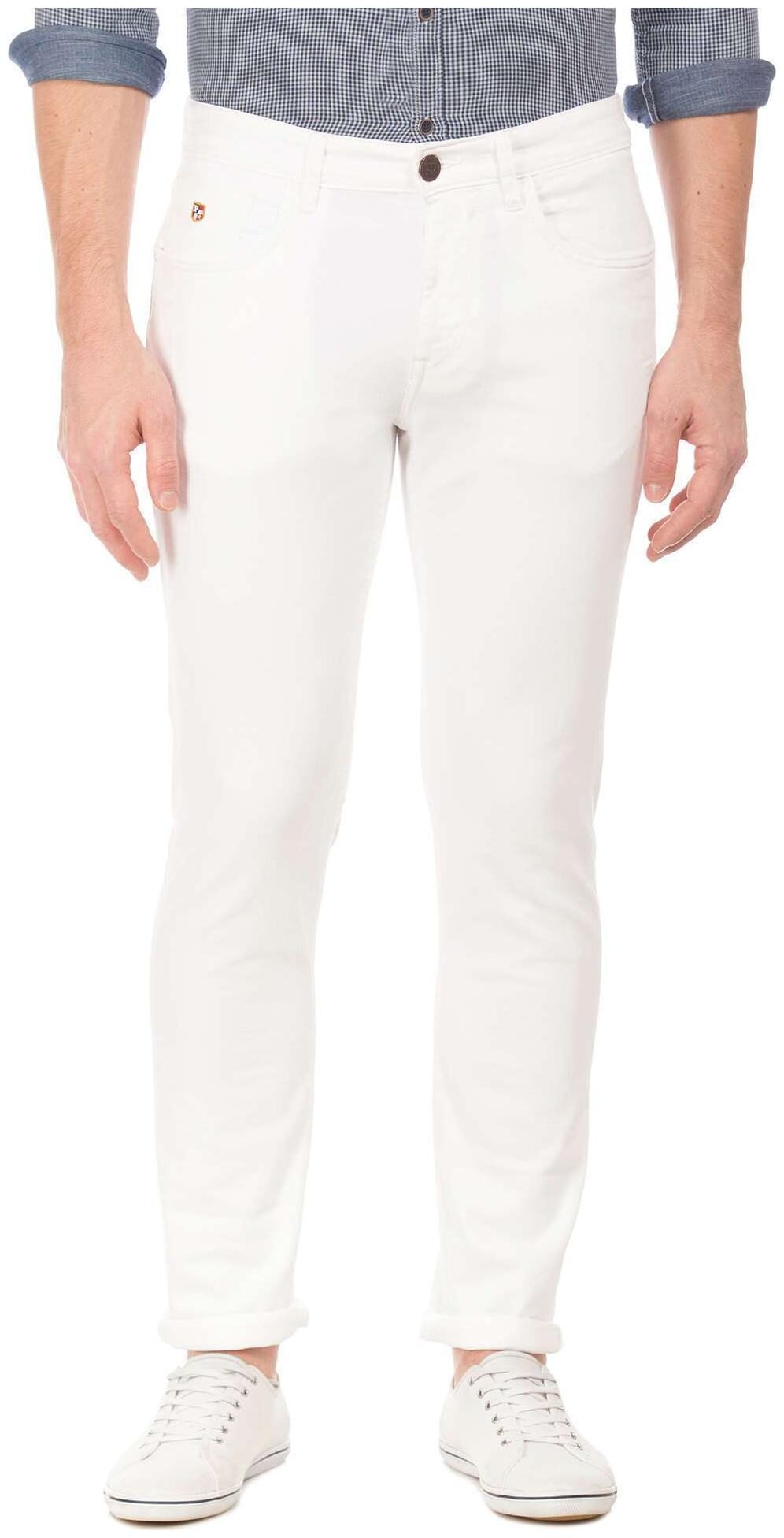 

U S Polo Assn Men White Tapered Fit Jeans