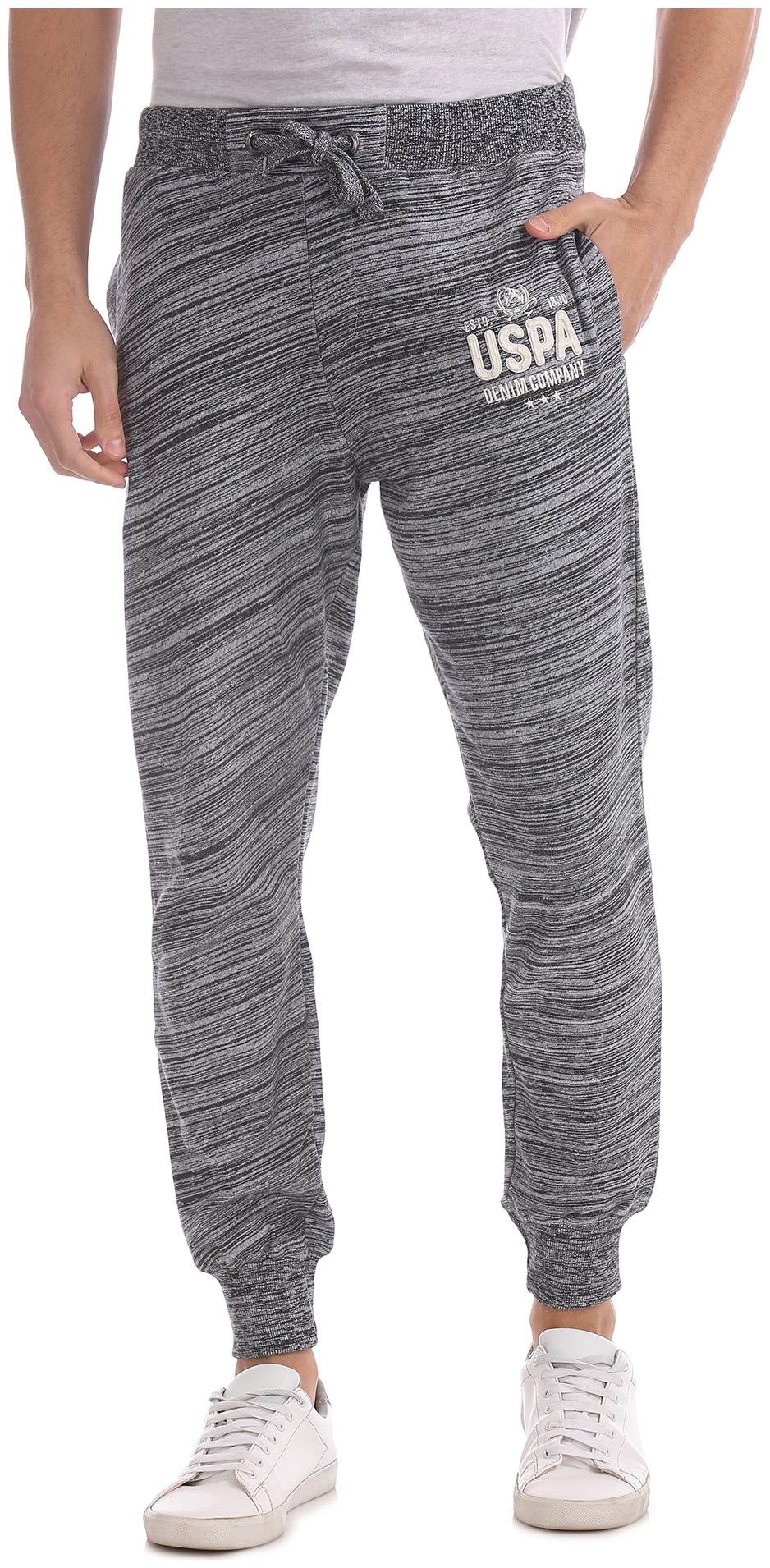 

U S Polo Assn Men Grey Solid Regular fit Joggers