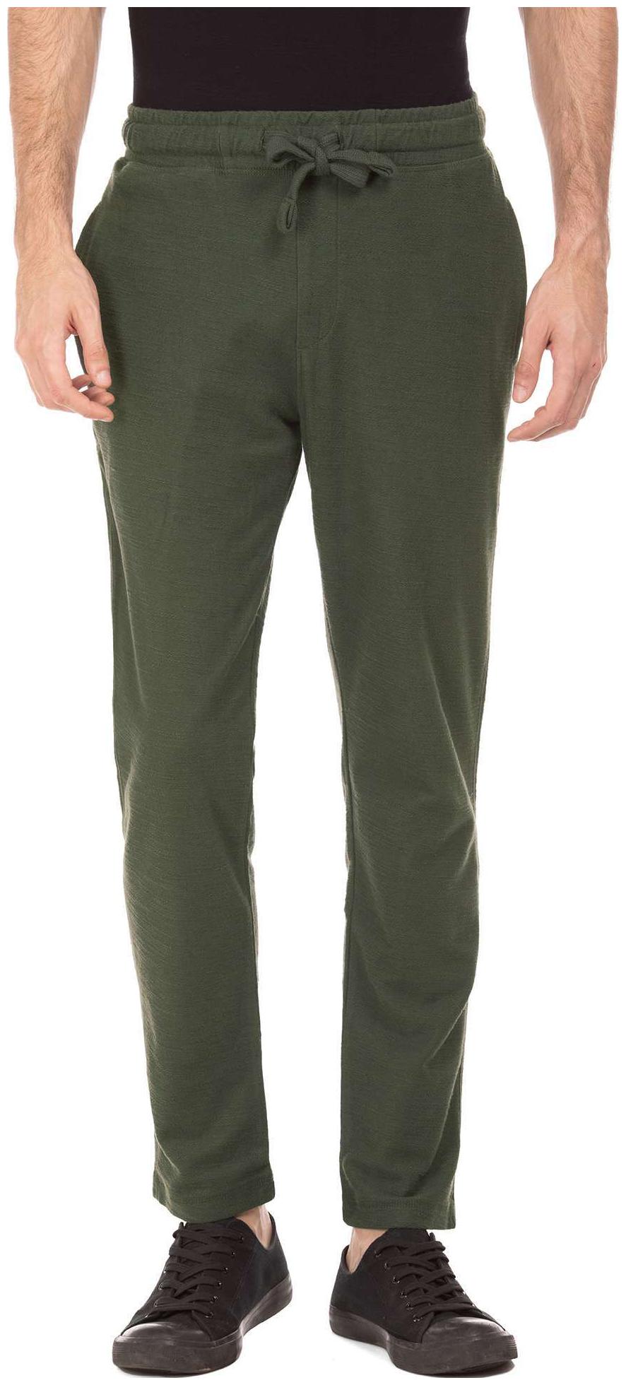 

U S Polo Assn Denim Co Green Cotton Regular Fit Slubbed Track Pants
