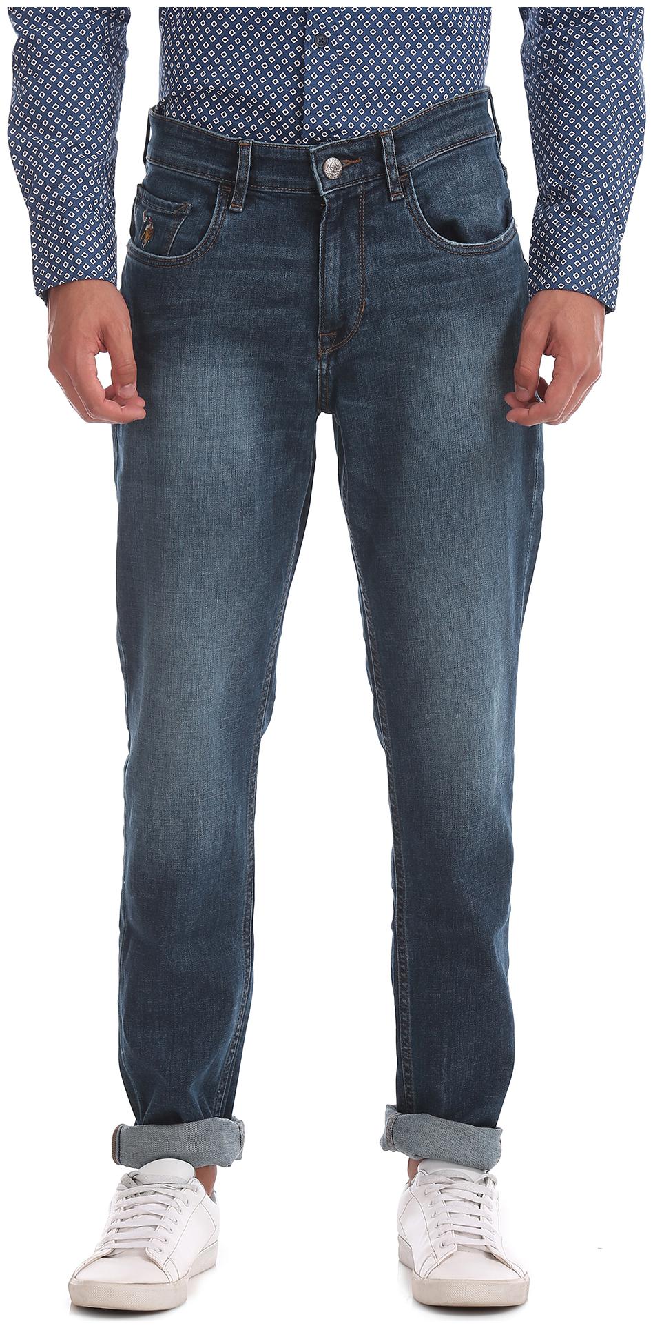 

U S Polo Assn Men Blue Tapered Fit Jeans