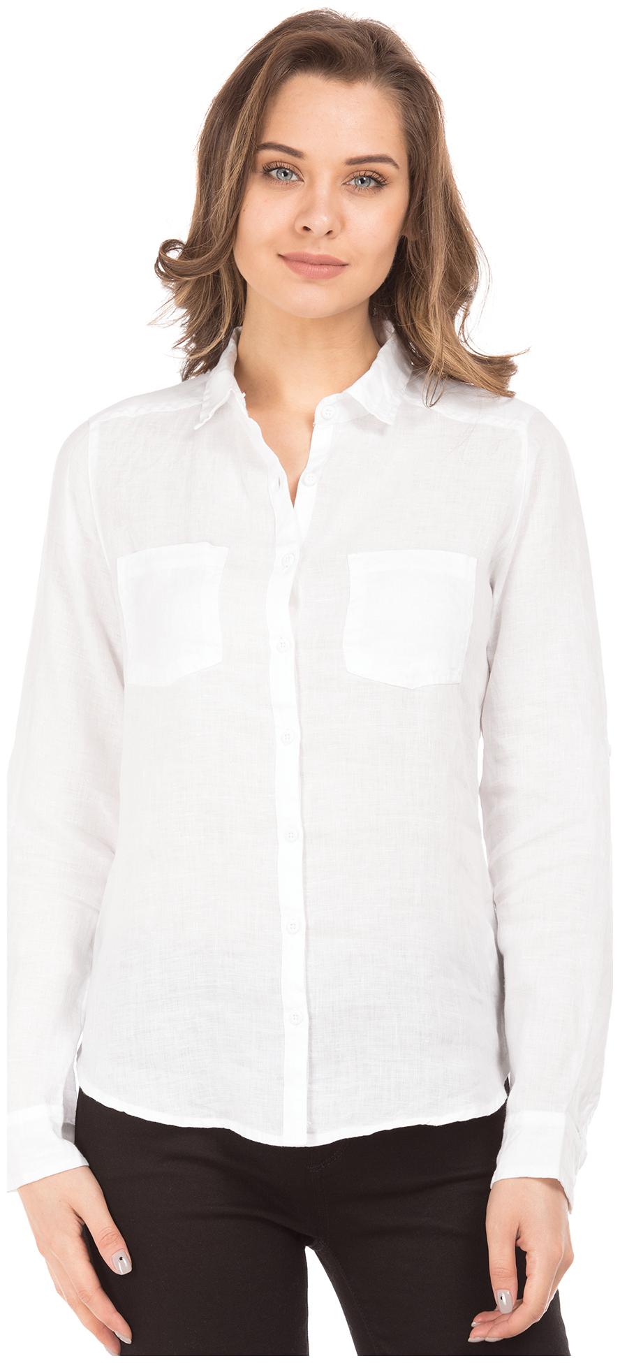 

U S Polo Assn Women White Solid Regular Fit Shirt