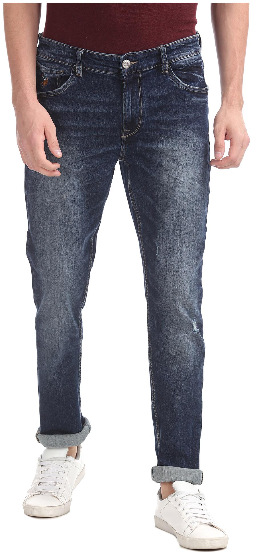 

U S Polo Assn Men Blue Tapered Fit Jeans