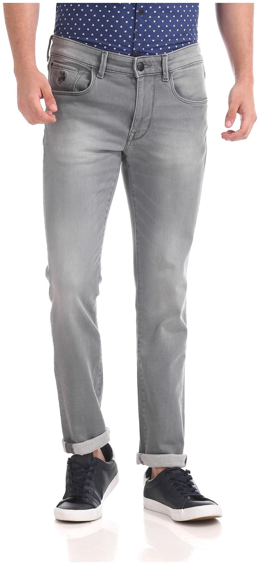 

U S Polo Assn Men Grey Skinny Fit Jeans