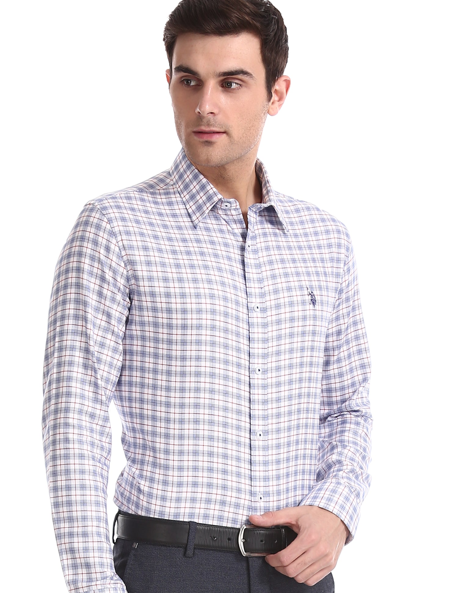 

U S Polo Assn Men Regular fit Formal Shirt - White