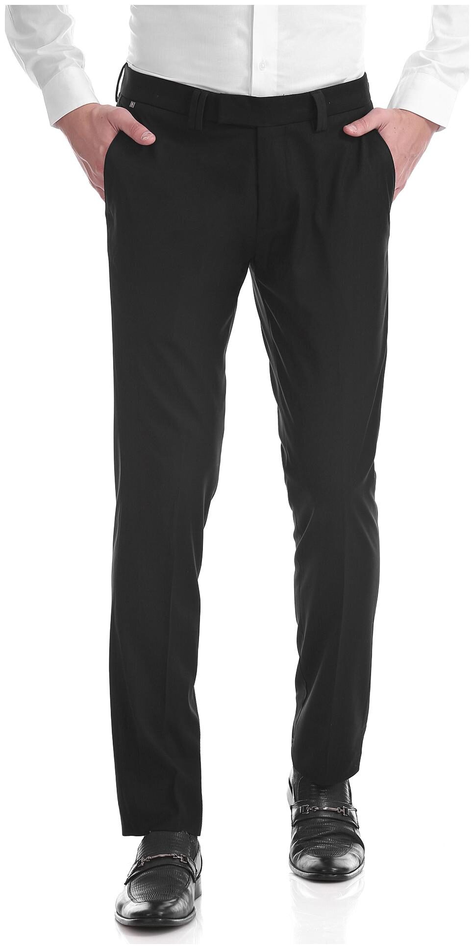 

U S Polo Assn Men Solid Slim Fit Formal Trouser - Black