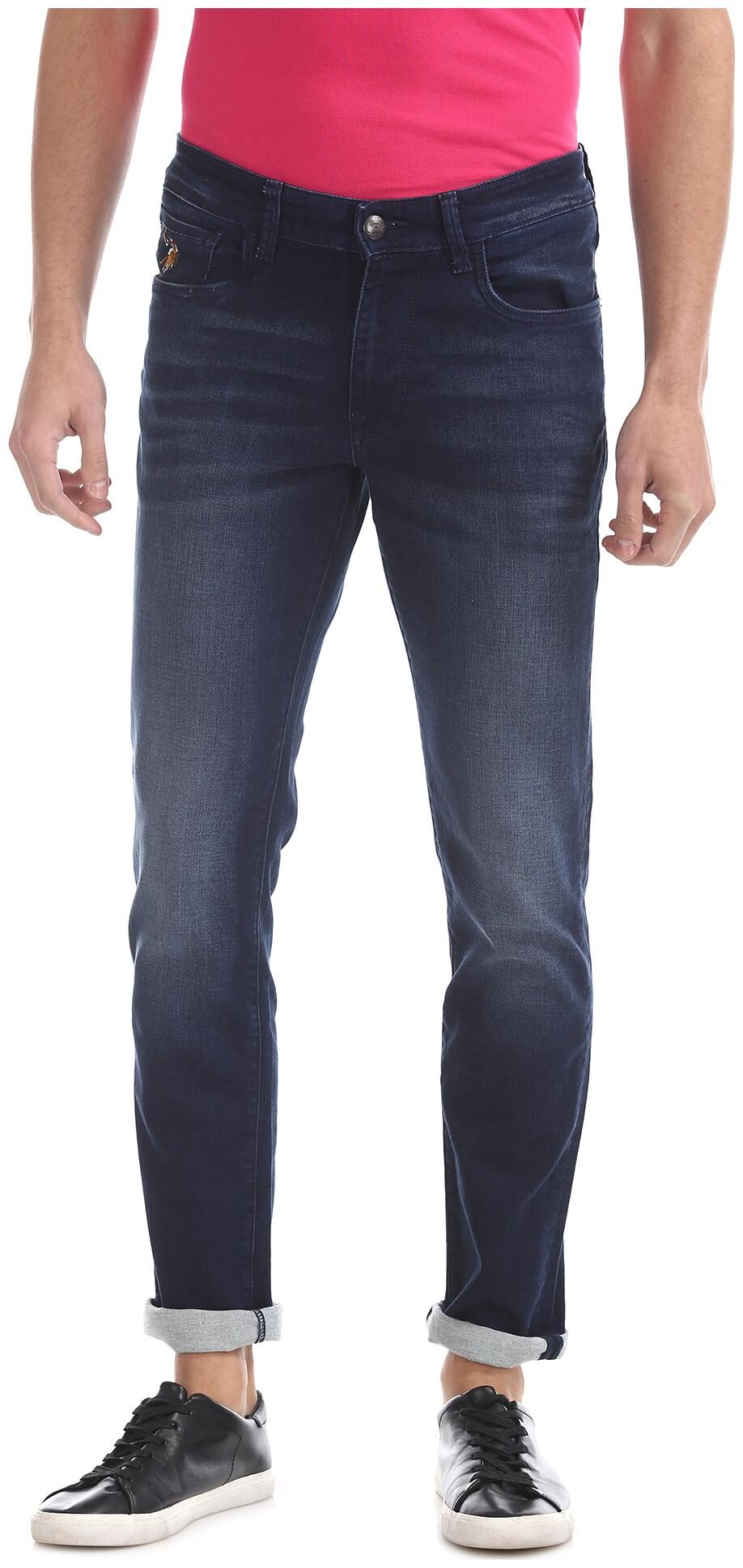 

U S Polo Assn Men Blue Tapered Fit Jeans