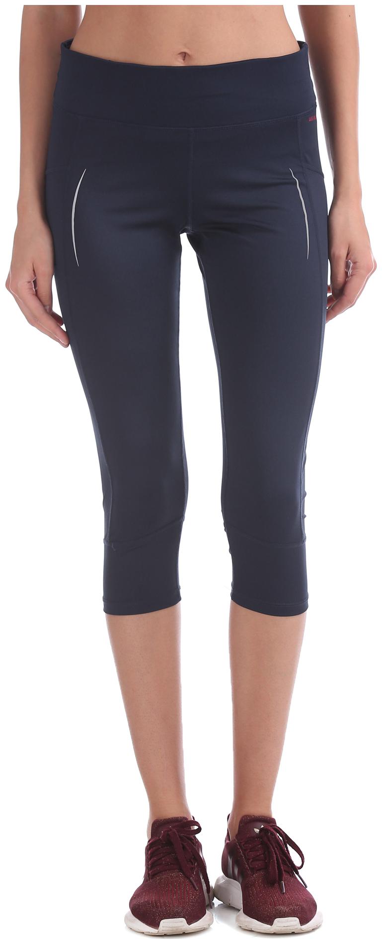 

U S Polo Assn Women Three-fourth Solid Leggings