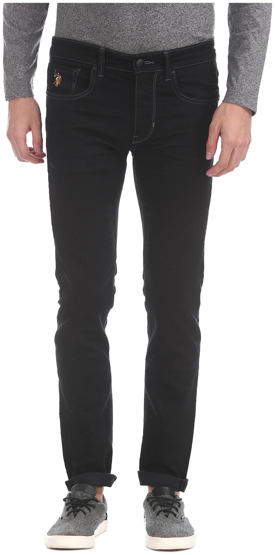 

U S Polo Assn Men Black Skinny Fit Jeans