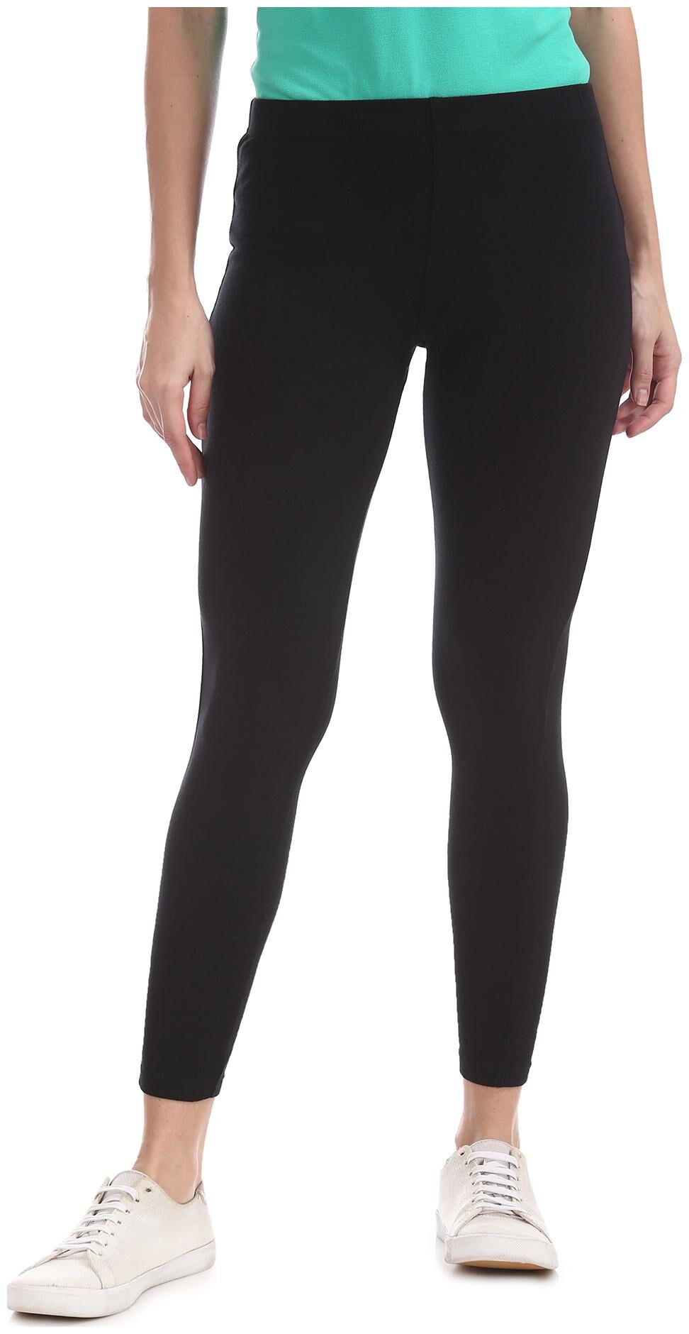 

U S Polo Assn Women Elasticized Waist Solid Leggings