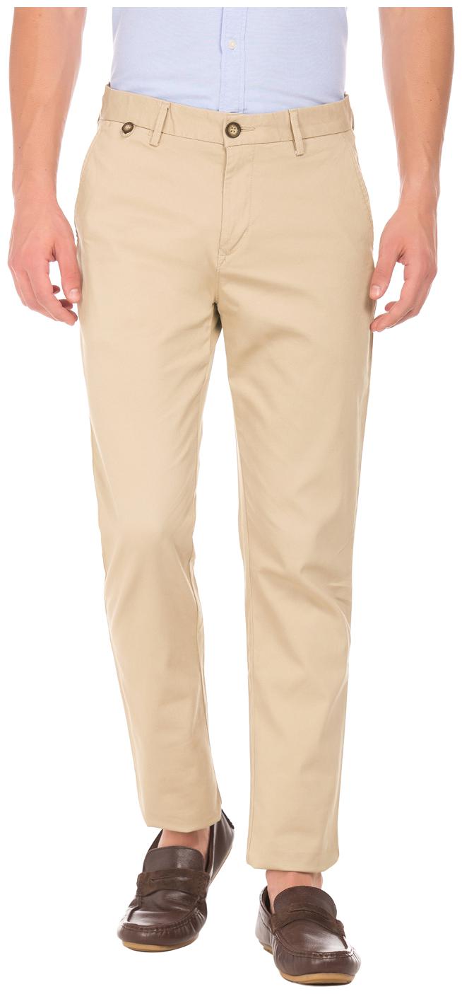 

U S Polo Assn Men Beige Solid Slim fit Chinos