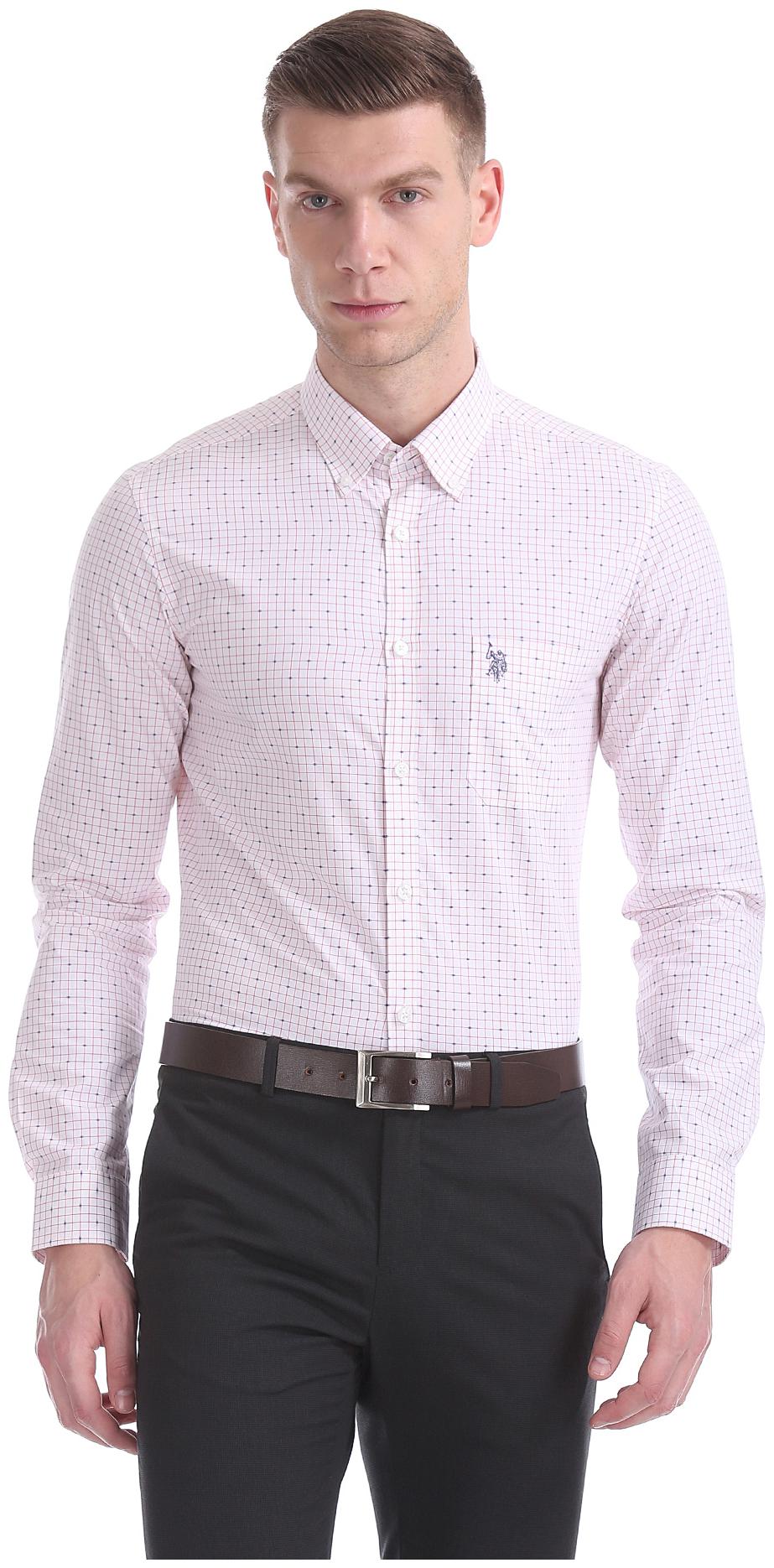 

U S Polo Assn Men Slim fit Formal Shirt - White