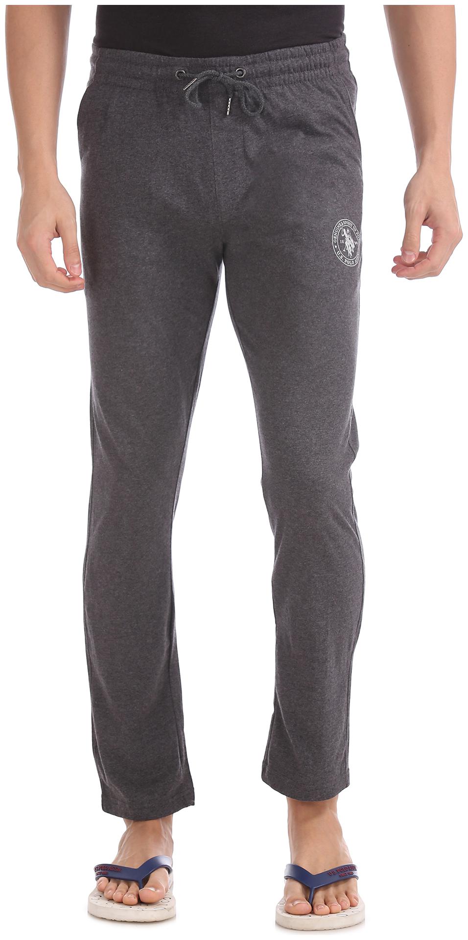 

U S Polo Assn Cotton Lightweight Men Track Pants - Grey