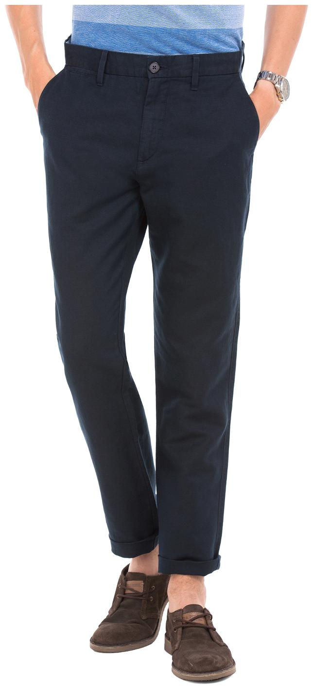 

U S Polo Assn Men Blue Solid Slim fit Regular trousers