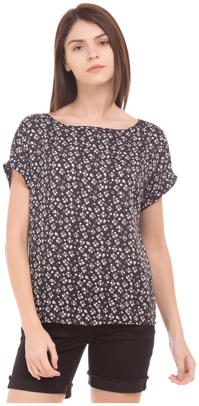 

U S Polo Assn Women Geometric Regular top - Black
