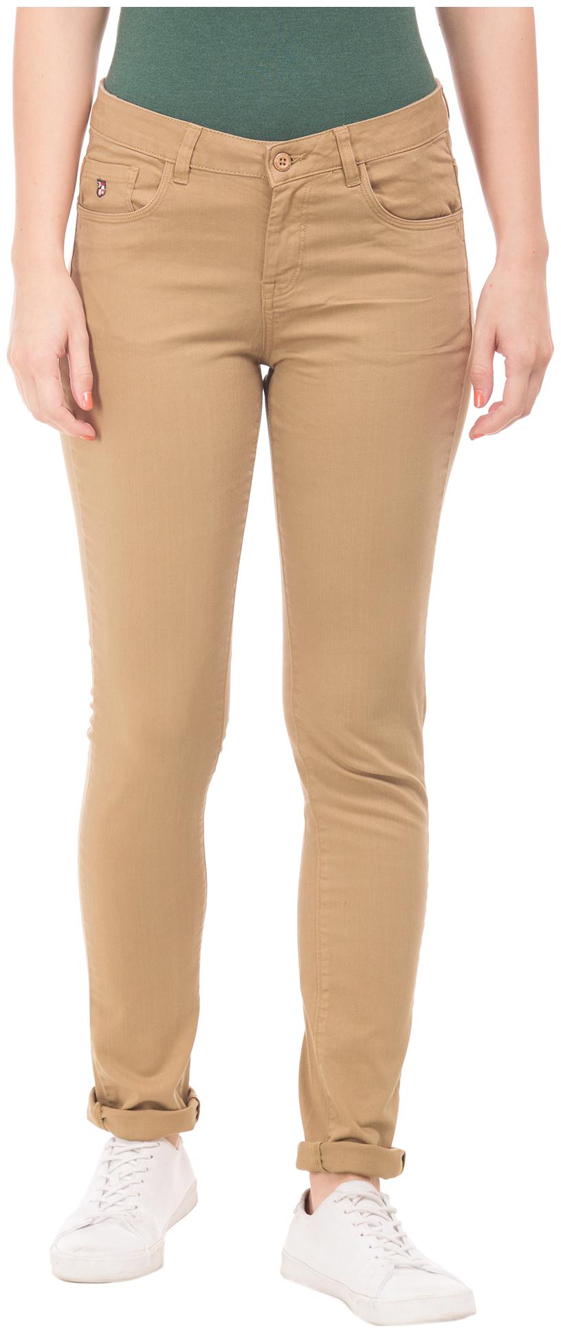 

U S Polo Assn Women Beige Slim fit Regular trousers