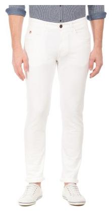 

U S Polo Assn Men White Tapered Fit Jeans