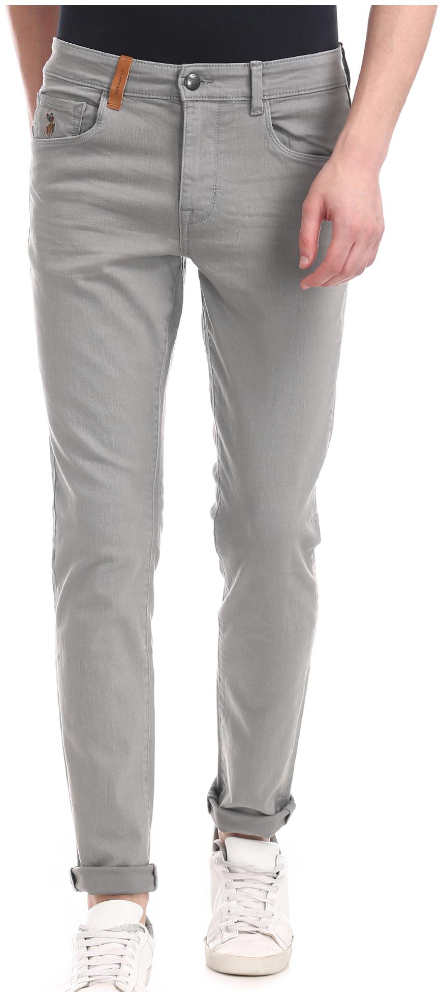 

U S Polo Assn Men Grey Tapered Fit Jeans