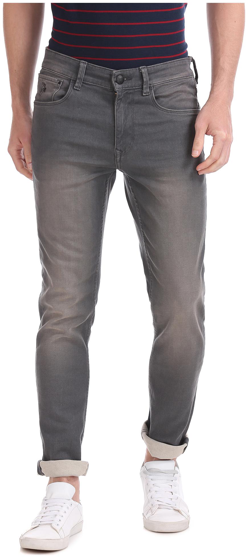 

U S Polo Assn Men Grey Skinny Fit Jeans