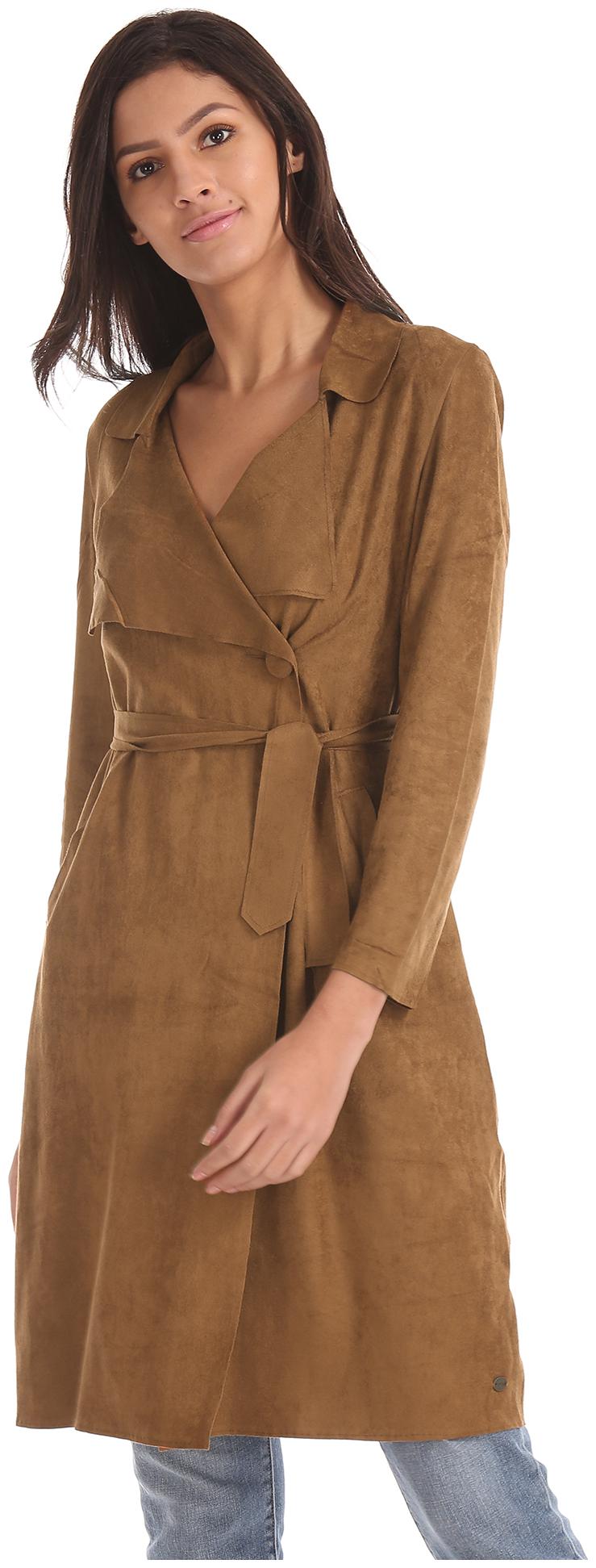 

U S Polo Assn Women Solid Regular Jacket - Brown