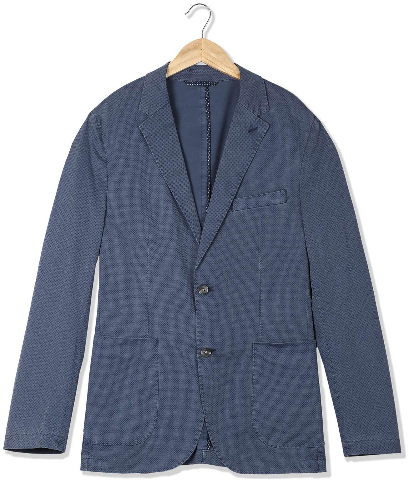

U S Polo Assn Men Blue Solid Regular fit Single Breasted Blazer