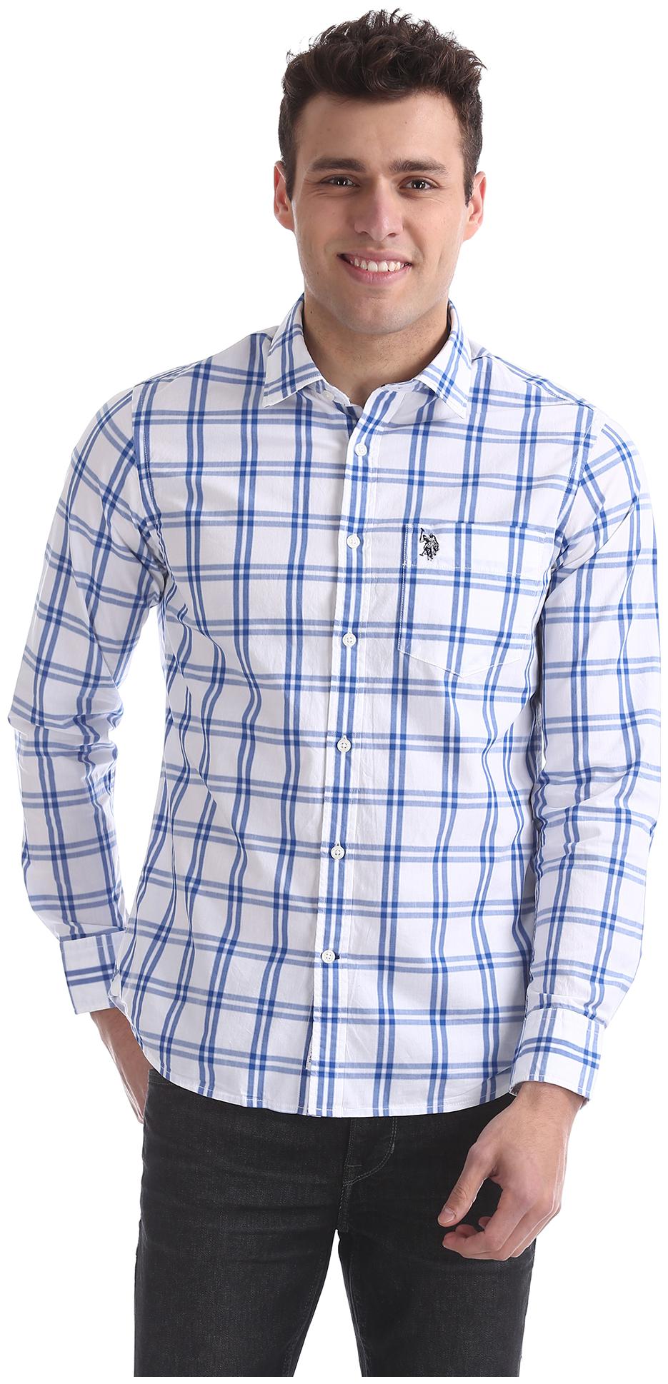 

U S Polo Assn Men Regular fit Formal Shirt - White