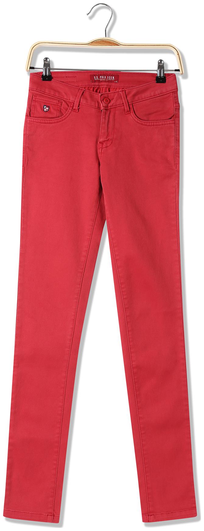 

U S Polo Assn Women Red Skinny fit Jeans