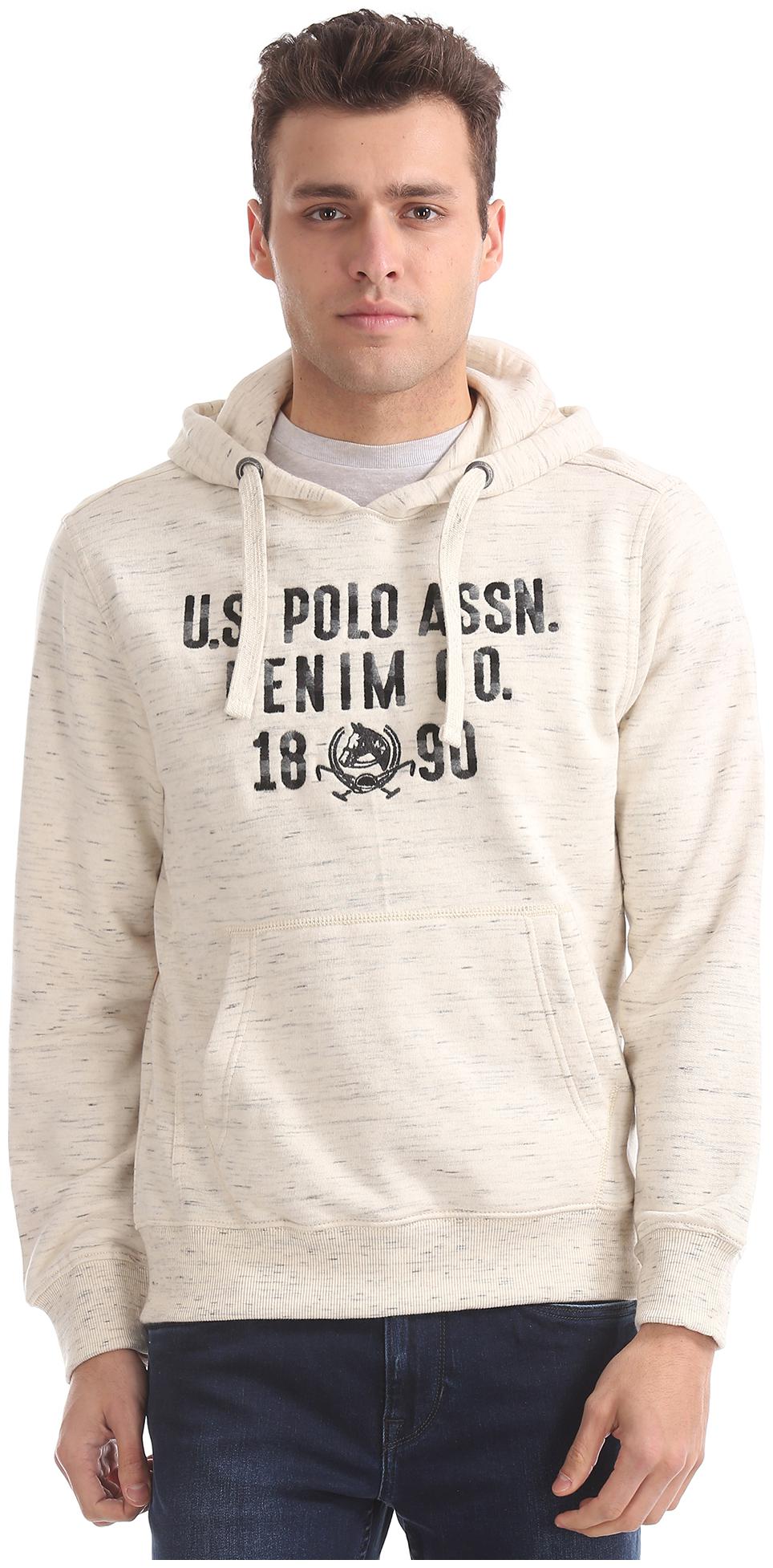 

U S Polo Assn Denim Co Embroidered Hooded Sweatshirt