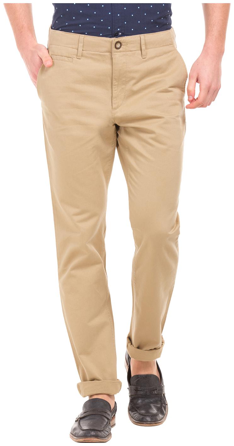 

U S Polo Assn Men Beige Solid Slim fit Chinos