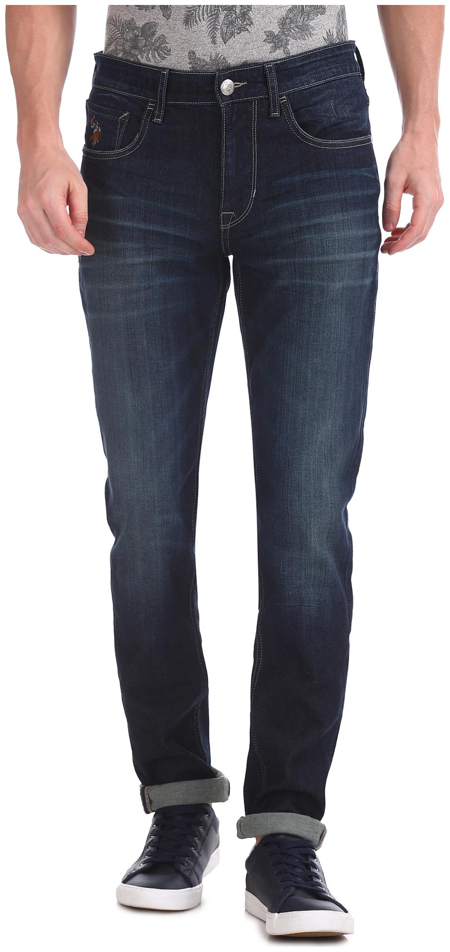 

U S Polo Assn Men Blue Tapered Fit Jeans
