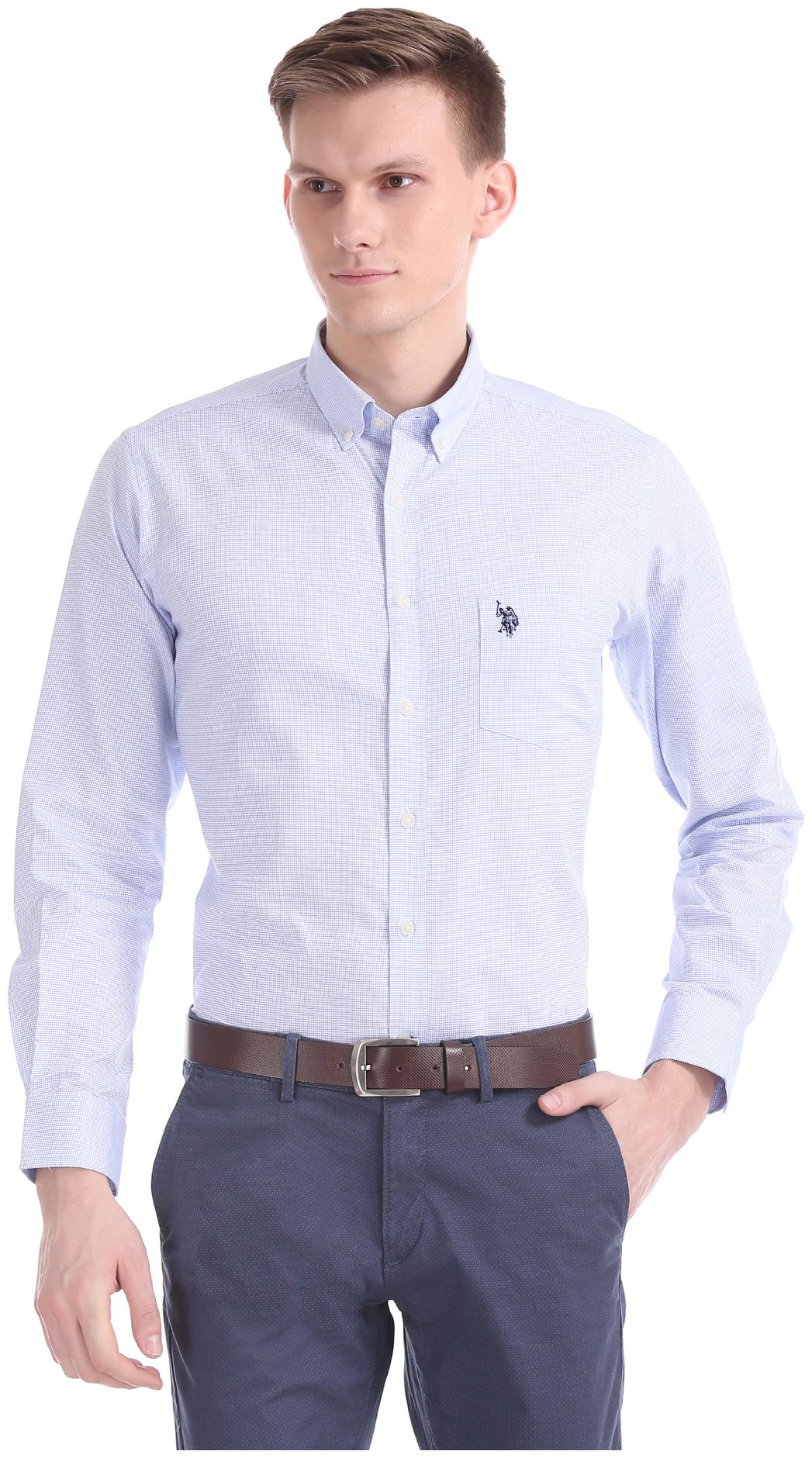 

U S Polo Assn Men Regular fit Formal Shirt - White