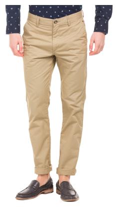 

U S Polo Assn Men Orange Solid Slim fit Chinos
