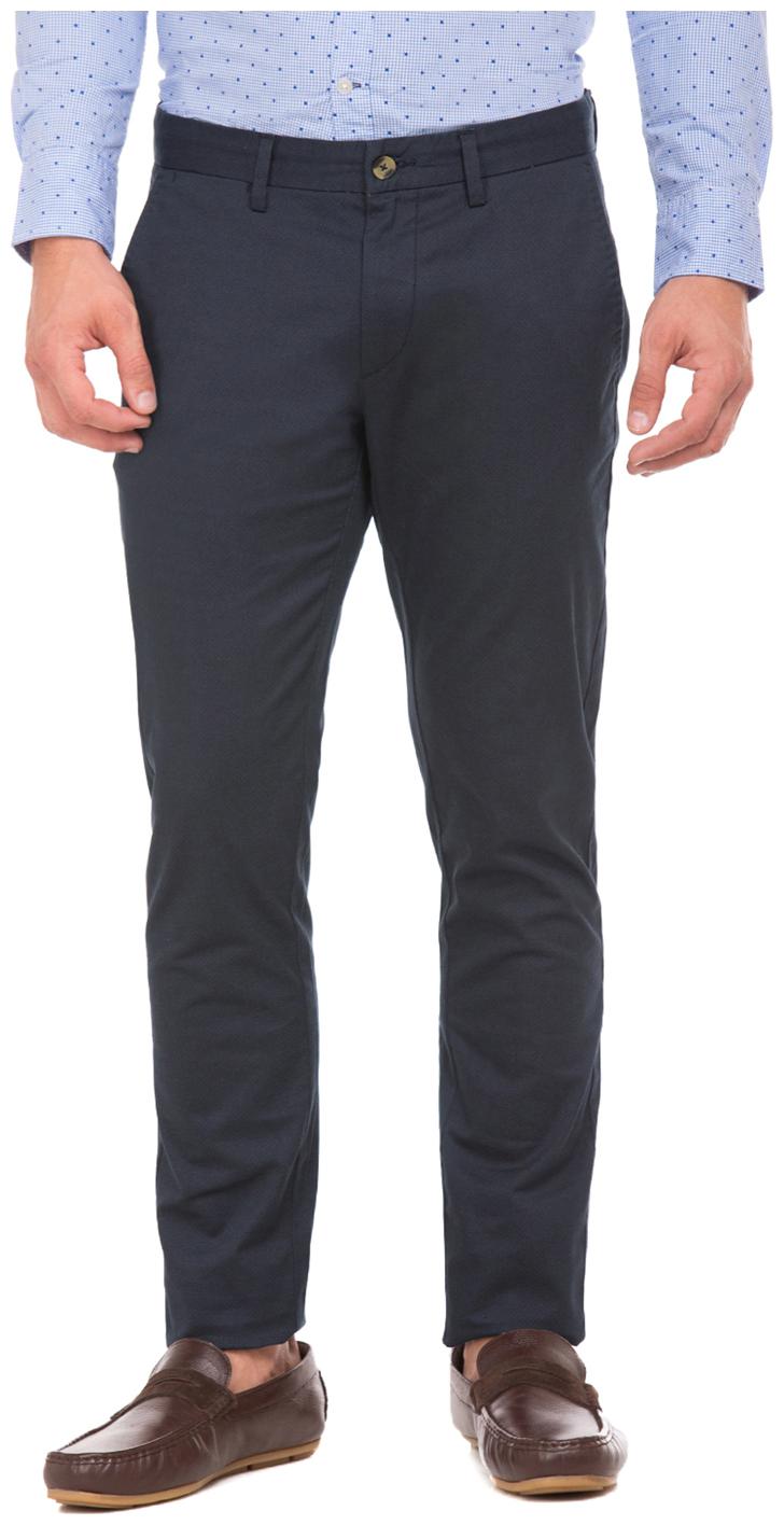 

U S Polo Assn Men Blue Printed Tapered fit Chinos