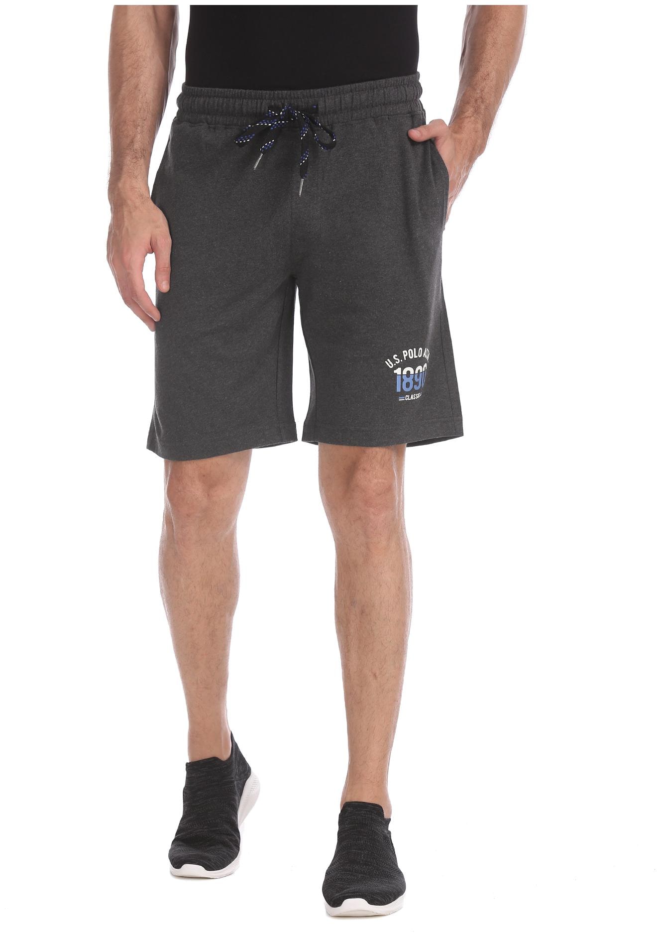

U S Polo Assn Men Grey Regular Fit Regular Shorts