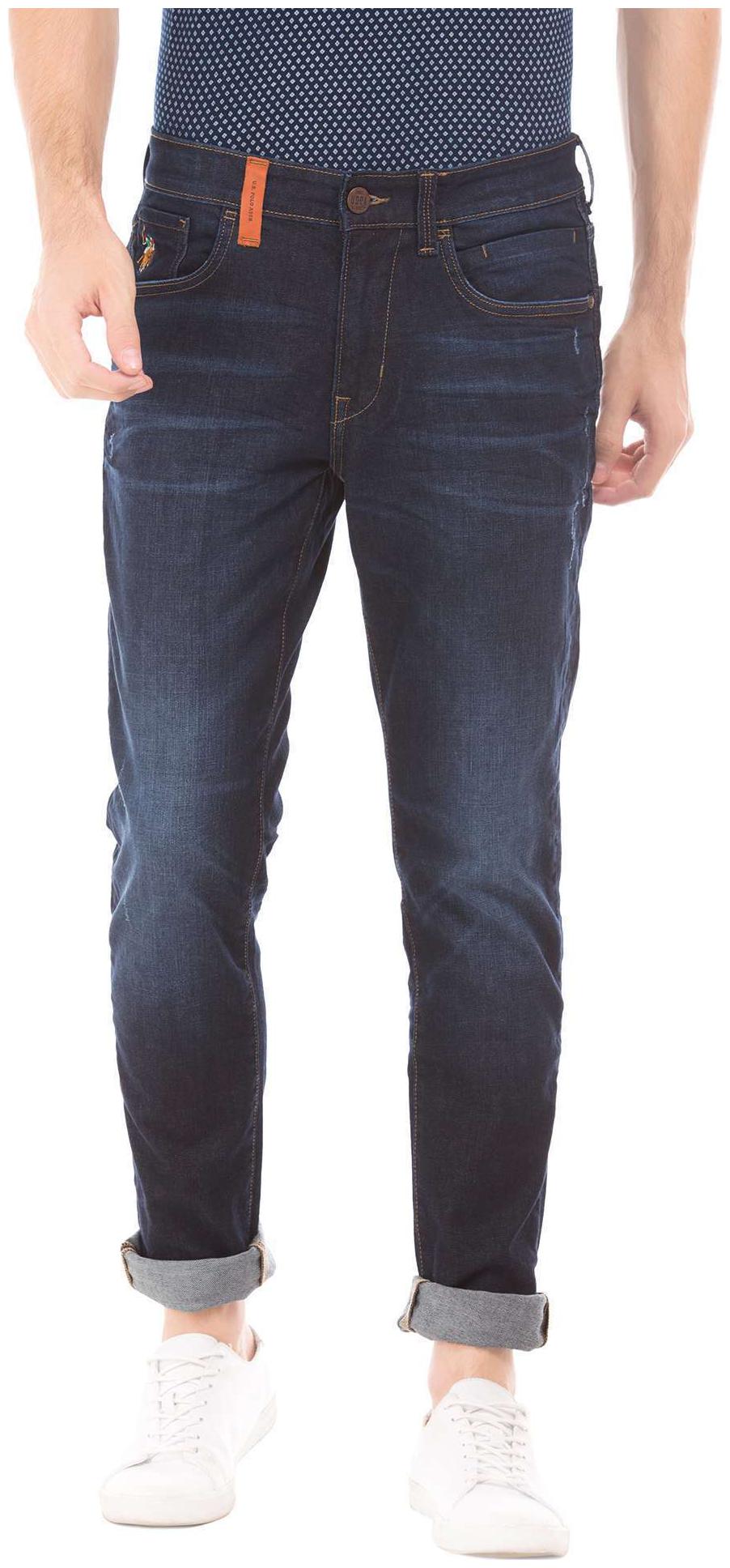 

U S Polo Assn Men Blue Tapered Fit Jeans