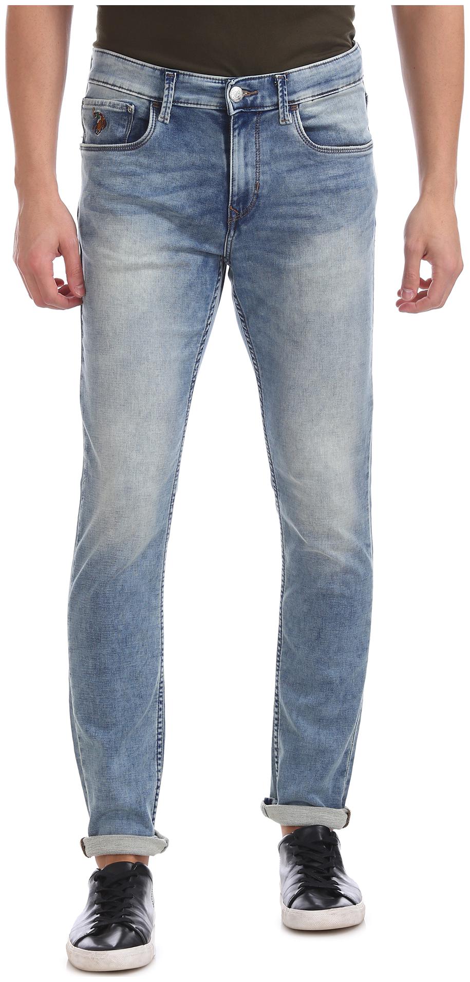 

U S Polo Assn Men Blue Tapered Fit Jeans