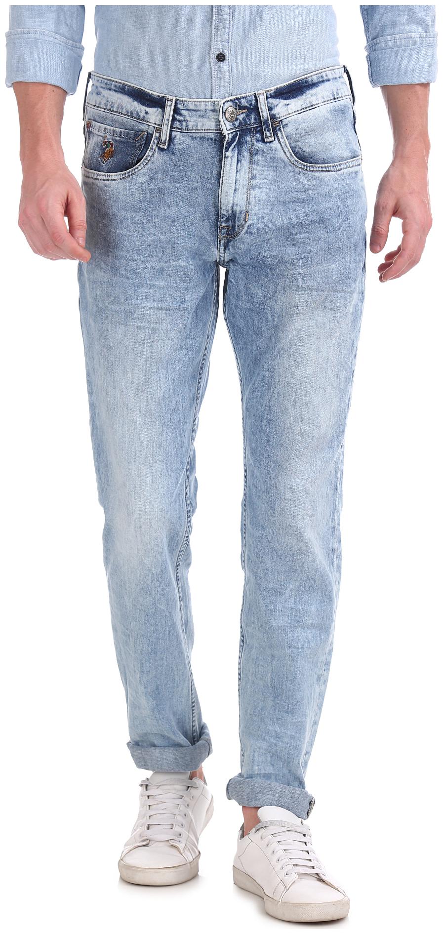 

U S Polo Assn Men Blue Tapered Fit Jeans