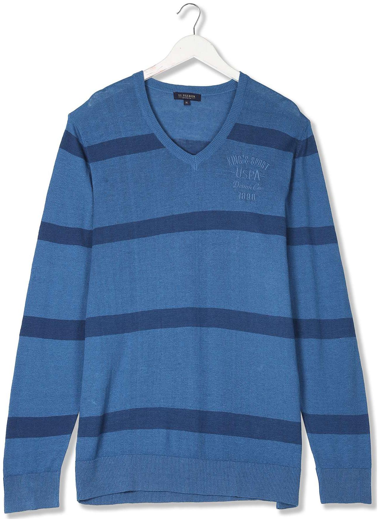 

U S Polo Assn Men Blue V neck Pullover