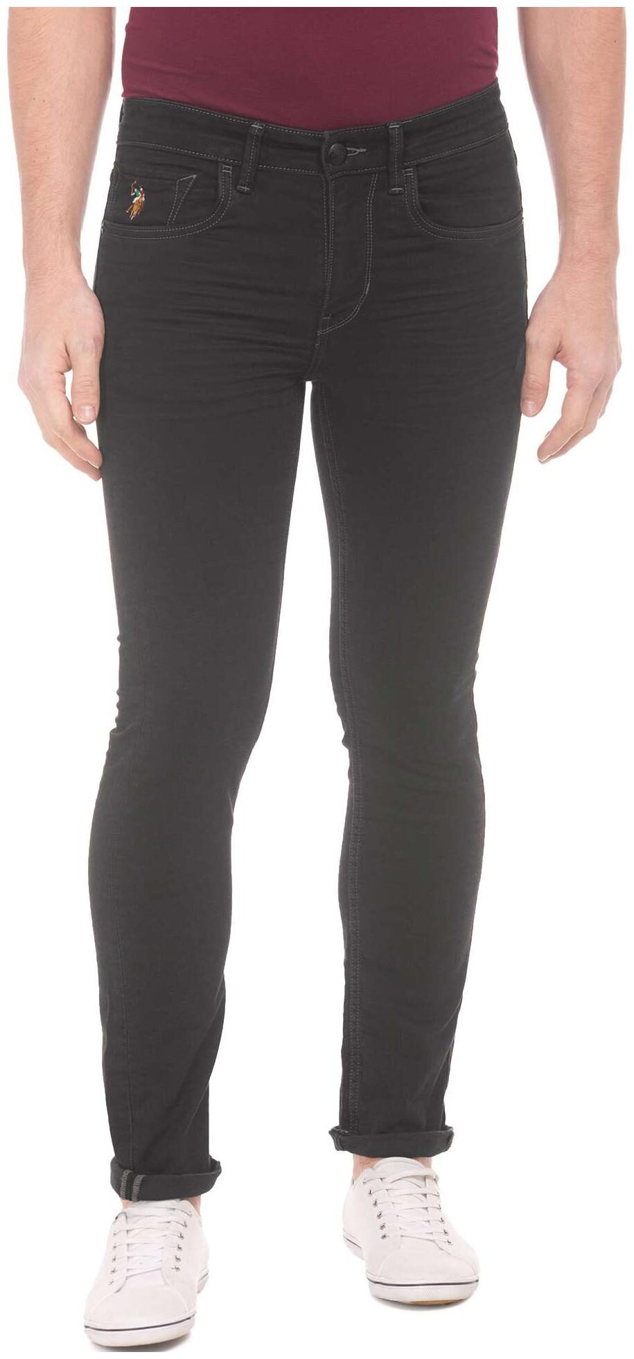 

U S Polo Assn Men Black Skinny Fit Jeans