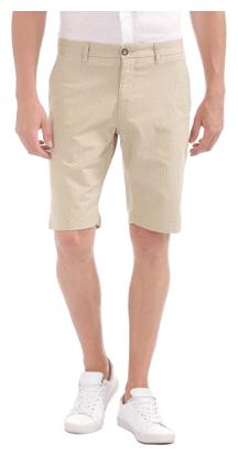 

U S Polo Assn Men Beige Slim Fit Regular Shorts