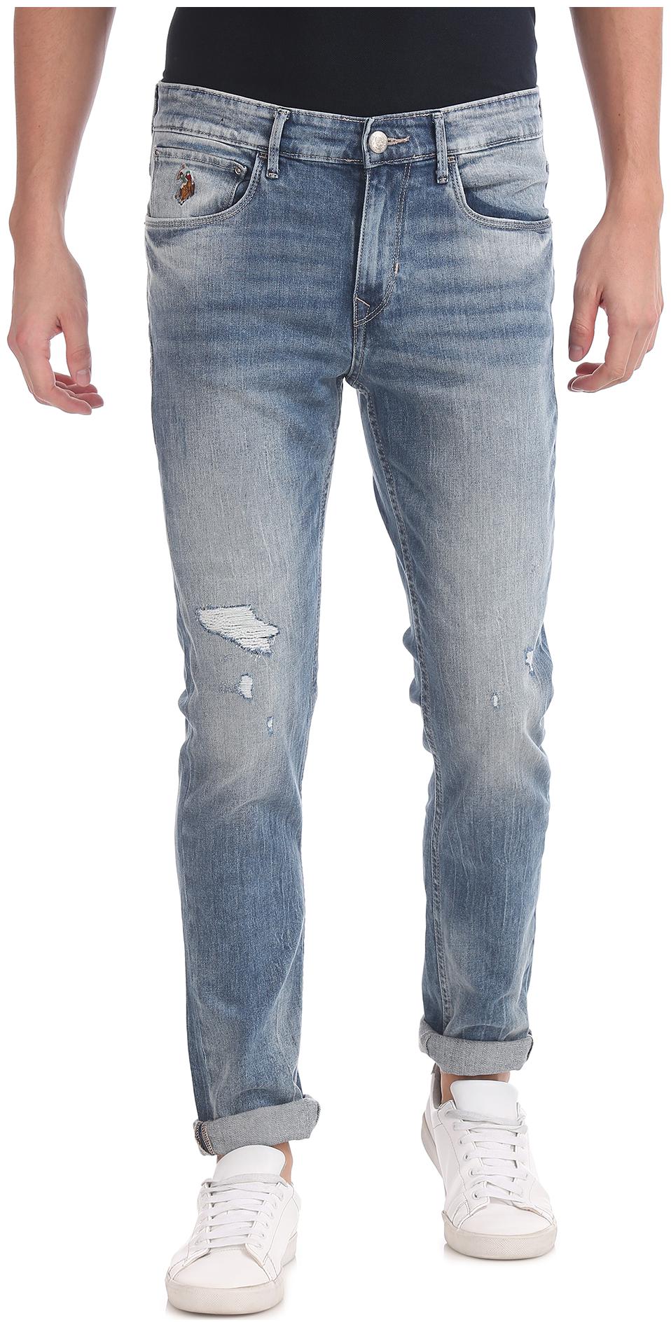 

U S Polo Assn Men Blue Tapered Fit Jeans