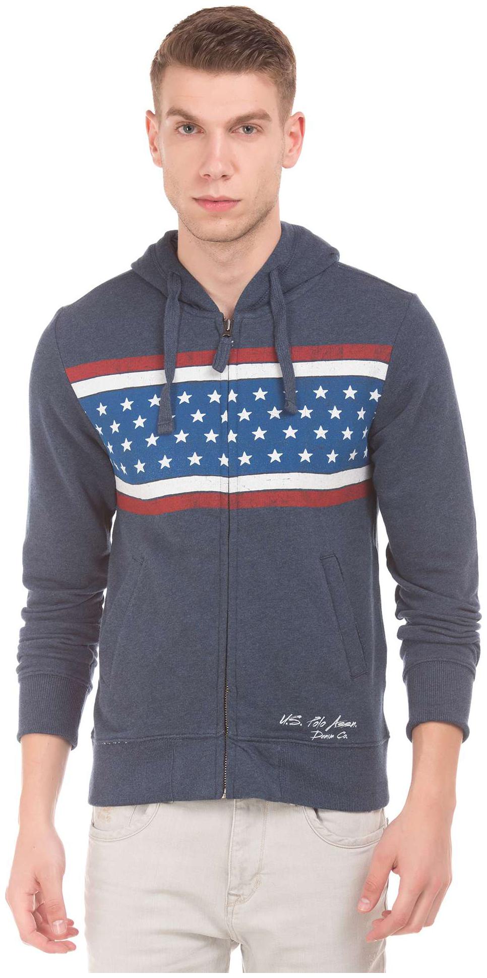 

U S Polo Assn Men Blue Round neck Sweatshirt