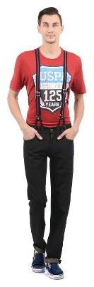 

U S Polo Assn Men Black Tapered Fit Jeans
