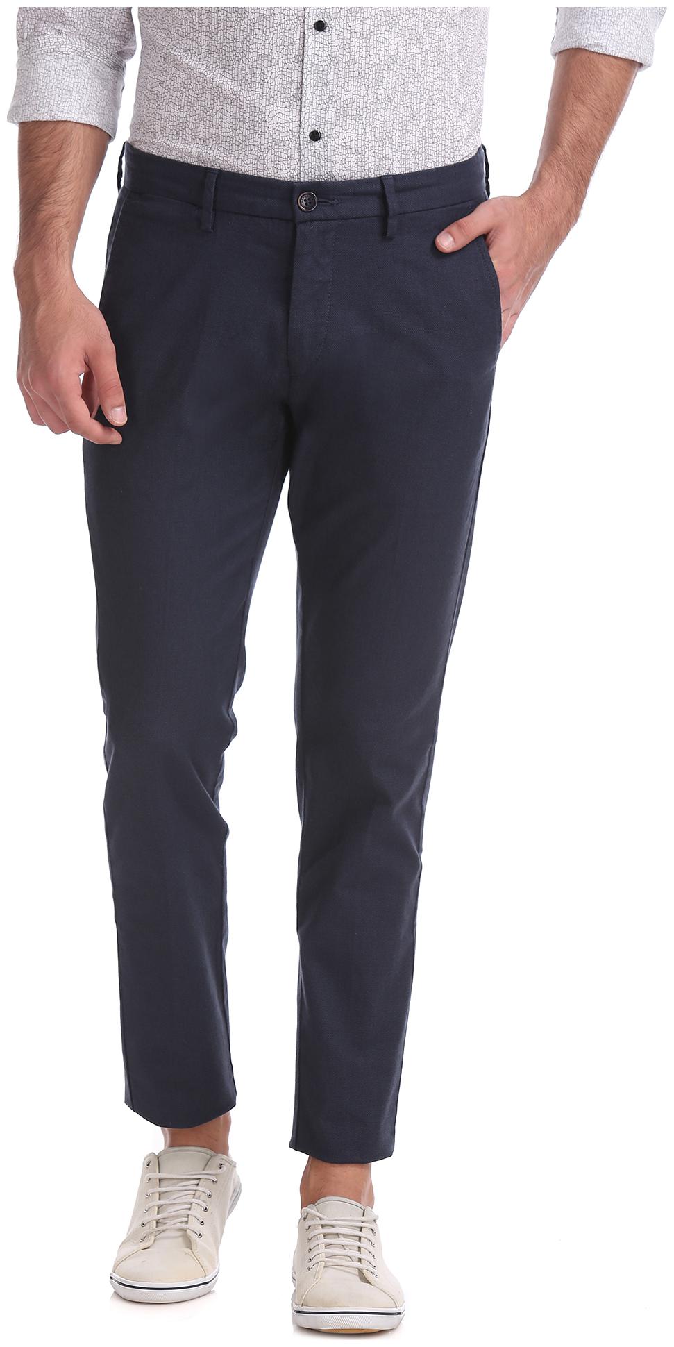 

U S Polo Assn Men Blue Solid Regular fit Chinos