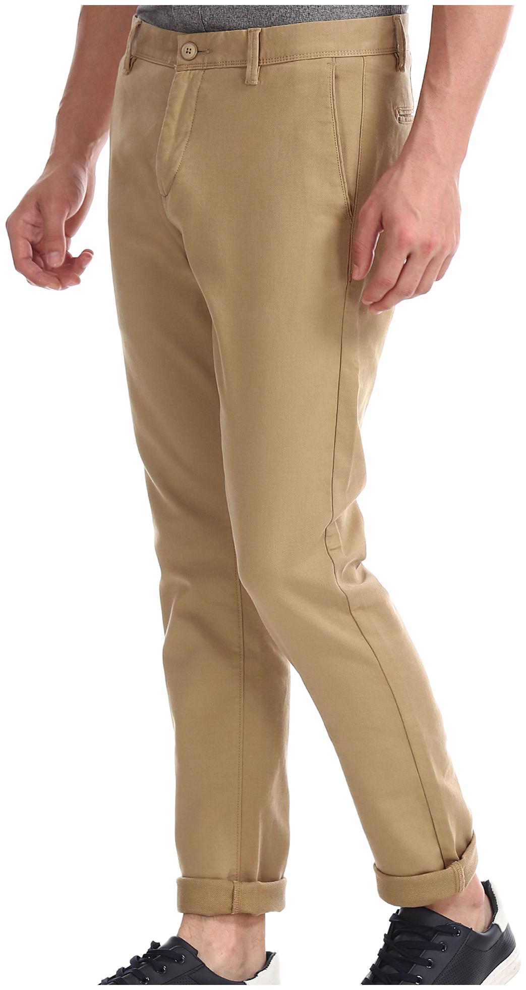 

U S Polo Assn Men Beige Solid Regular fit Regular trousers